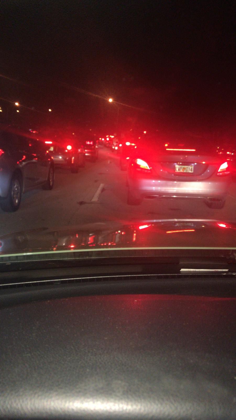 Rollover crash closes access to Key Biscayne Saturday evening causing severe traffic jam